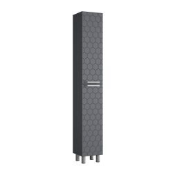 Пенал Сота (30 2 двери (Графит + Графит) Правый)