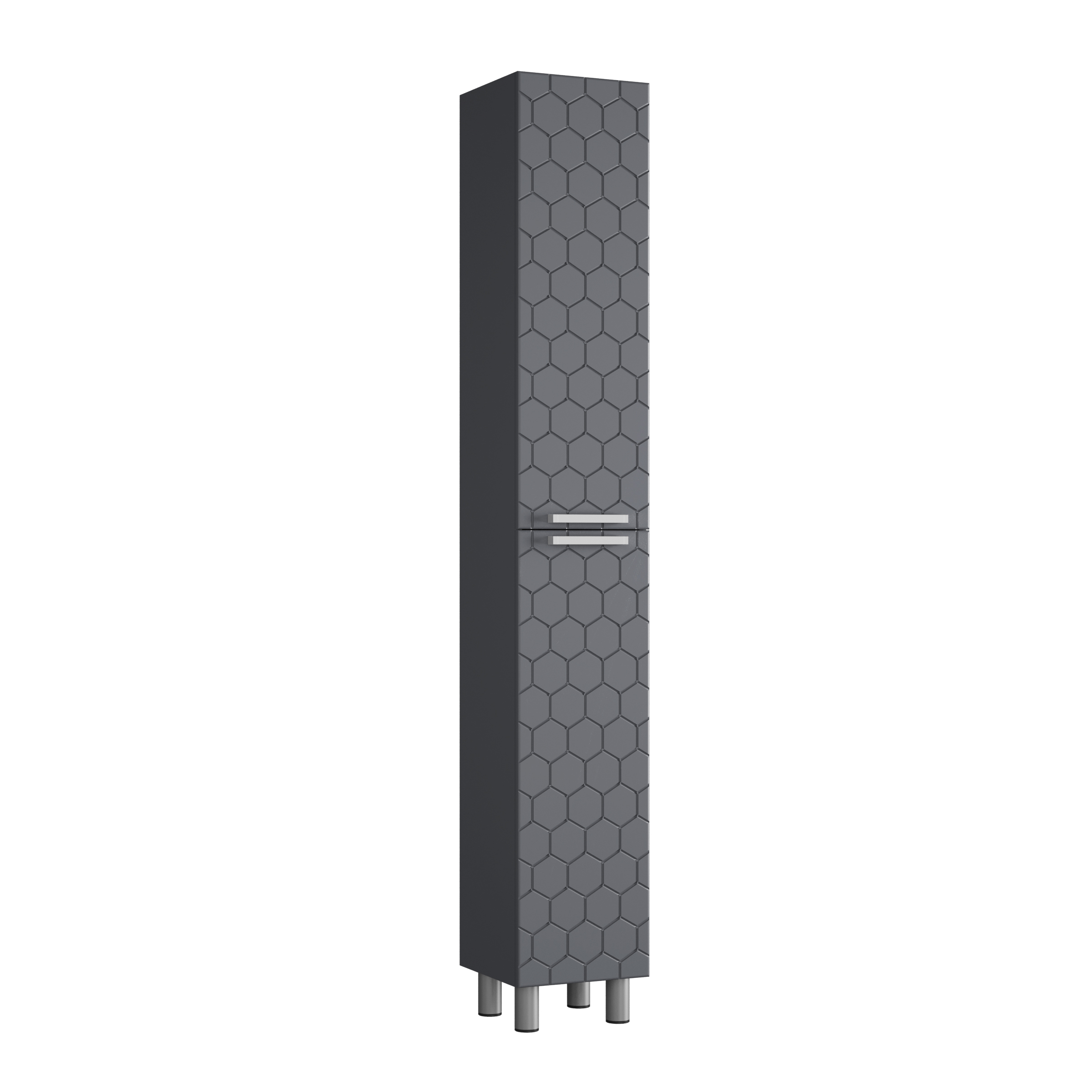 Пенал Сота (30 2 двери (Графит + Графит) Правый)