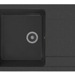 Мойка ML-GMS15 СТАНДАРТ с крылом, черный (308), 640*505*185мм