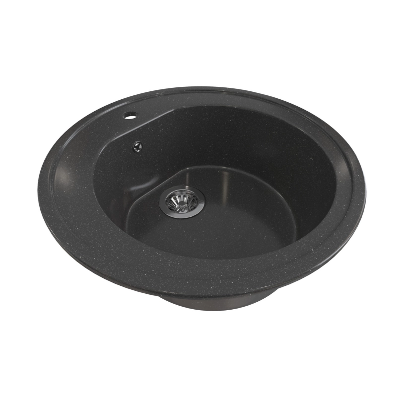 Мойкa ML-GMS02 СТАНДАРТ круглая, черный (308), 505мм