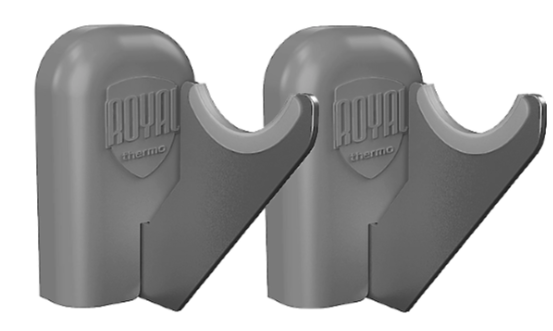 Комплект настенных регулируемых кронштейнов Royal Thermo Design 100, серебристые