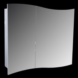 06 Зеркало шкаф СМАЙЛ 800 (Белый)
