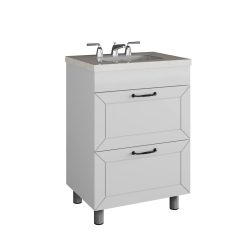 04 Тумба Авалон (80 2 ящика (Белый) под Como 80)