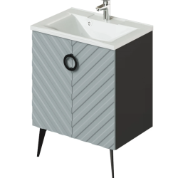 Тумба с раковиной напольная Itana Palladio 65 2.0 с распашными дверцами Green wood