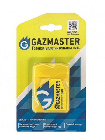 Газовая уплотнительная нить GAZMASTER ( 25 м ) блистер