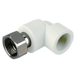 Угольник с накидной гайкой 25х3/4 Аква