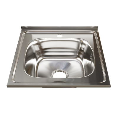 Мойка  50х50 (0,6) вып 3 1/2 MIXLINE 16 см с сифоном накладная