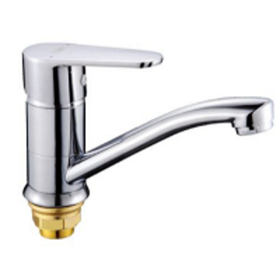 07 Смеситель для кухни средний нос c гайкой  С3107