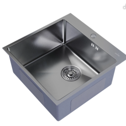 Мойка настол.монтаж 50х50 (3,0) вып 3 1/2 MIXLINE PRO 20см с сифоном (сатин)