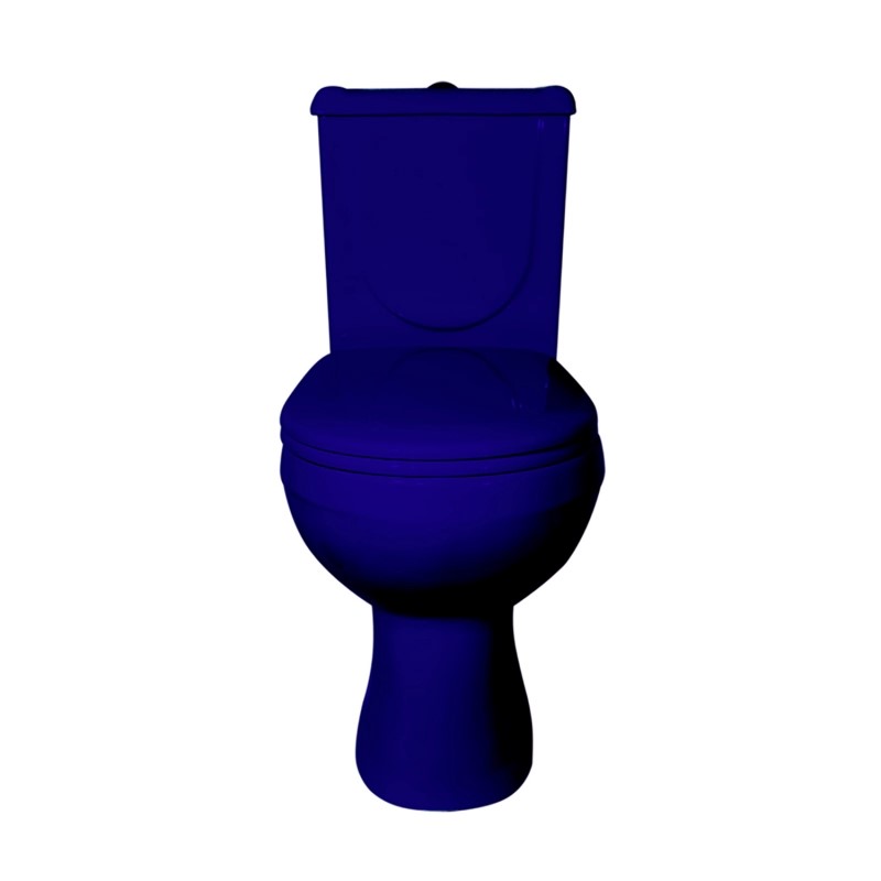 Унитаз-компакт "Ирида" синий (гориз, нижн, сид, арм) (Ст.Оскол)