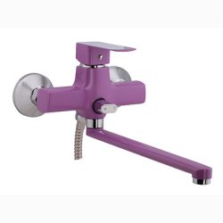 32  Смеситель для ванны с длин. изливом сиреневый С8232-1