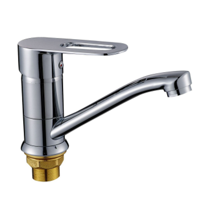 26 Смеситель для кухни средний нос c гайкой  С3126