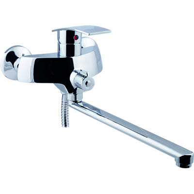 50 Смеситель для ванны с длин изливом 300 мм. с дивер СВ8250