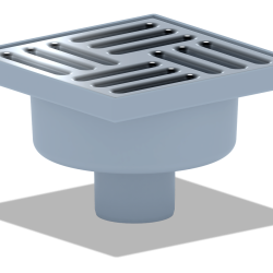 ПП Трап  50 с вертик. спуском нерж. реш., сухой затвор 150х150 ТQ5212 (16шт)