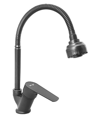 32 Смеситель для кухни с гибким изливом "Графит"  С3532