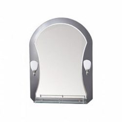 Зеркало двухслойное со светильником 800х600 мм Л625