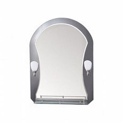 Зеркало двухслойное со светильником 800х600 мм Л625