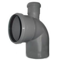 ПП Отвод 110х90 с выходом ф50 (прямой) вверх