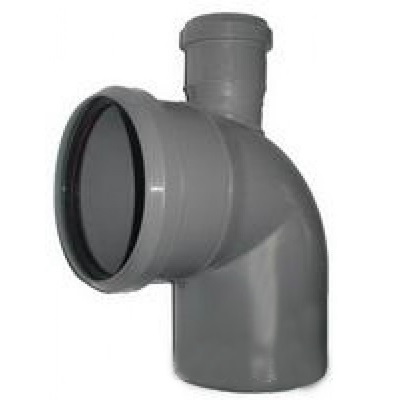 ПП Отвод 110х90 с выходом ф50 (прямой) вверх