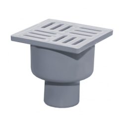 ПП Трап  50 с вертик. спуском пластик реш. 100х100