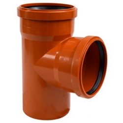 Наруж. ПП Тройник 110х110х87   РЫЖИЙ