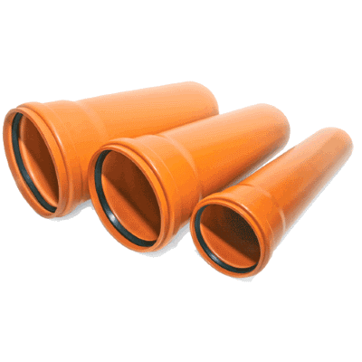 Наруж. ПП Труба 110х0.5 м РЫЖАЯ