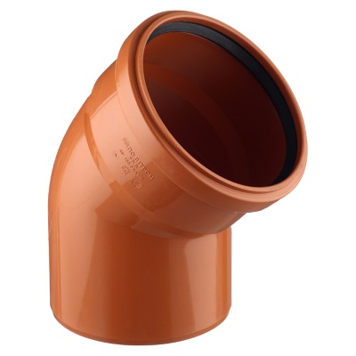 Наруж. ПП Отвод 160х45   РЫЖИЙ