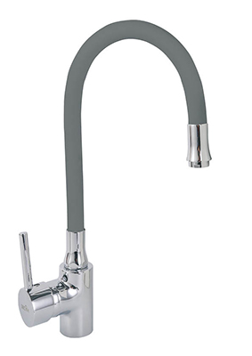 59 Смеситель для кухни гибкий излив "Серый"  СВ3559-D