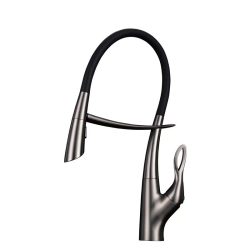 49 Смеситель для кухни + СЕНСОР  А3749-3 Люкс (Графит)