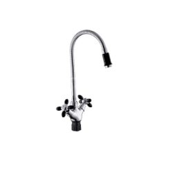 Смеситель для кухни с высоким изливом (крепление гайка) (чёрный) B58-071F (Potato)