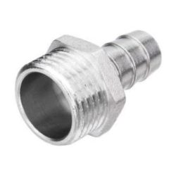 Штуцер латунный ф15 20мм Н никель