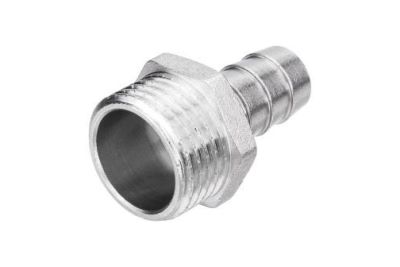 Штуцер латунный ф15 20мм Н никель