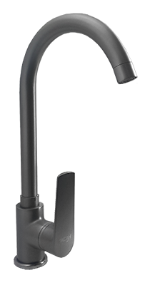 44 Смеситель для кухни с гайкой "Графит" СВ3644