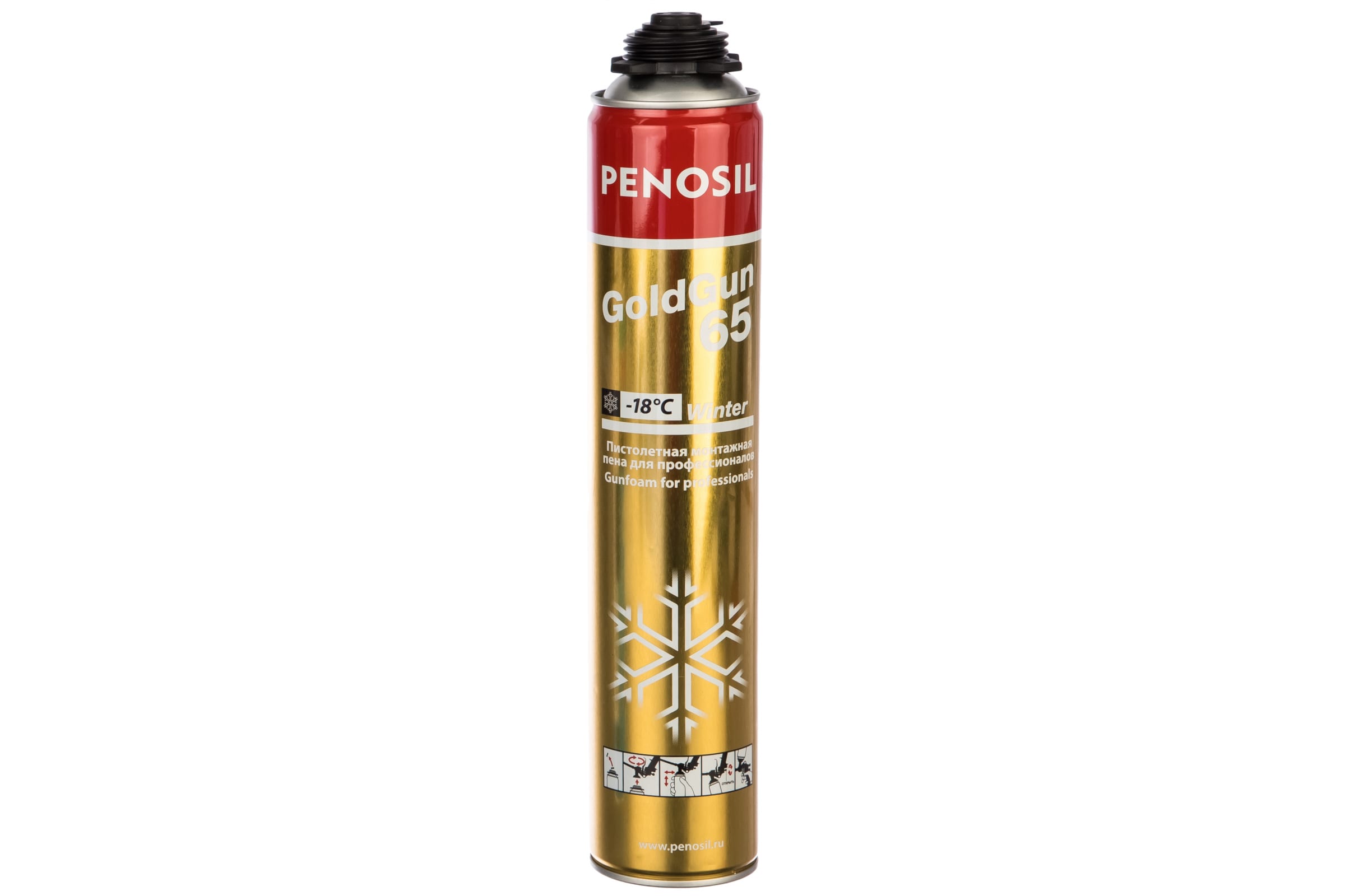 PENOSIL GOLD GAN 65L Winter пена монтажная проф. 875 мл
