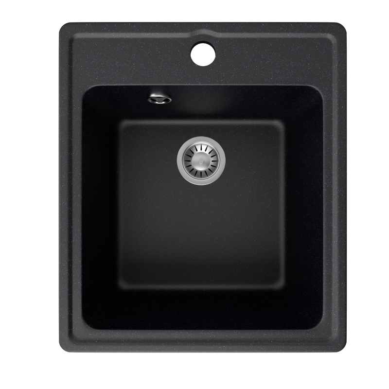 Мойка ML-GMS18 СТАНДАРТ прямоугольная, черный (308), 410*470*190мм