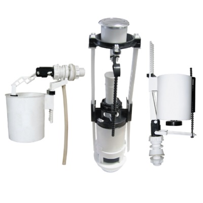 Арматура А 105.57.14.3 / АБ 69.57.14.3 ниж. подв. хром. кнопка