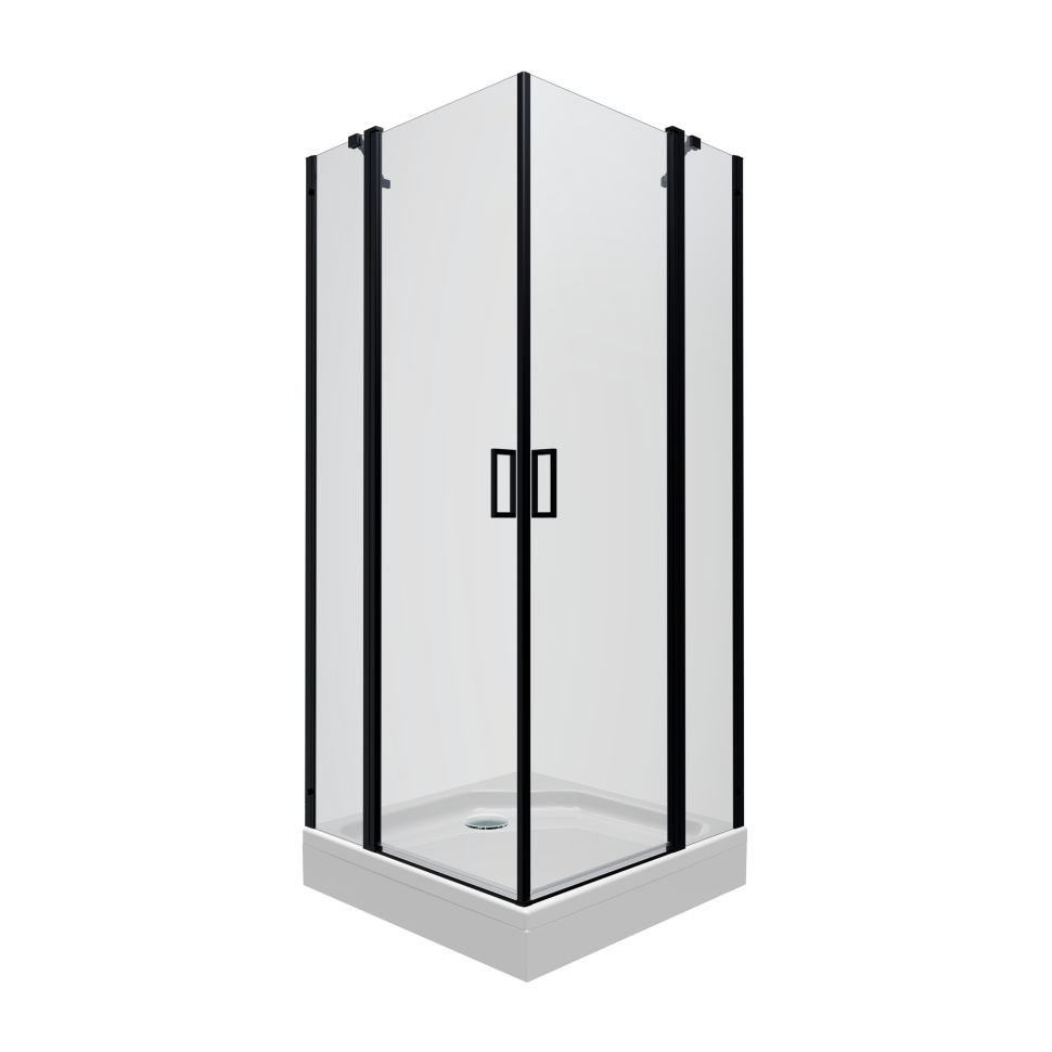Душевое ограждение "Тау-Блэк" 900*900*2070 квадратное