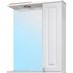 17 Зеркальный шкаф Наталия  600 С (Белый) правый VERSAL