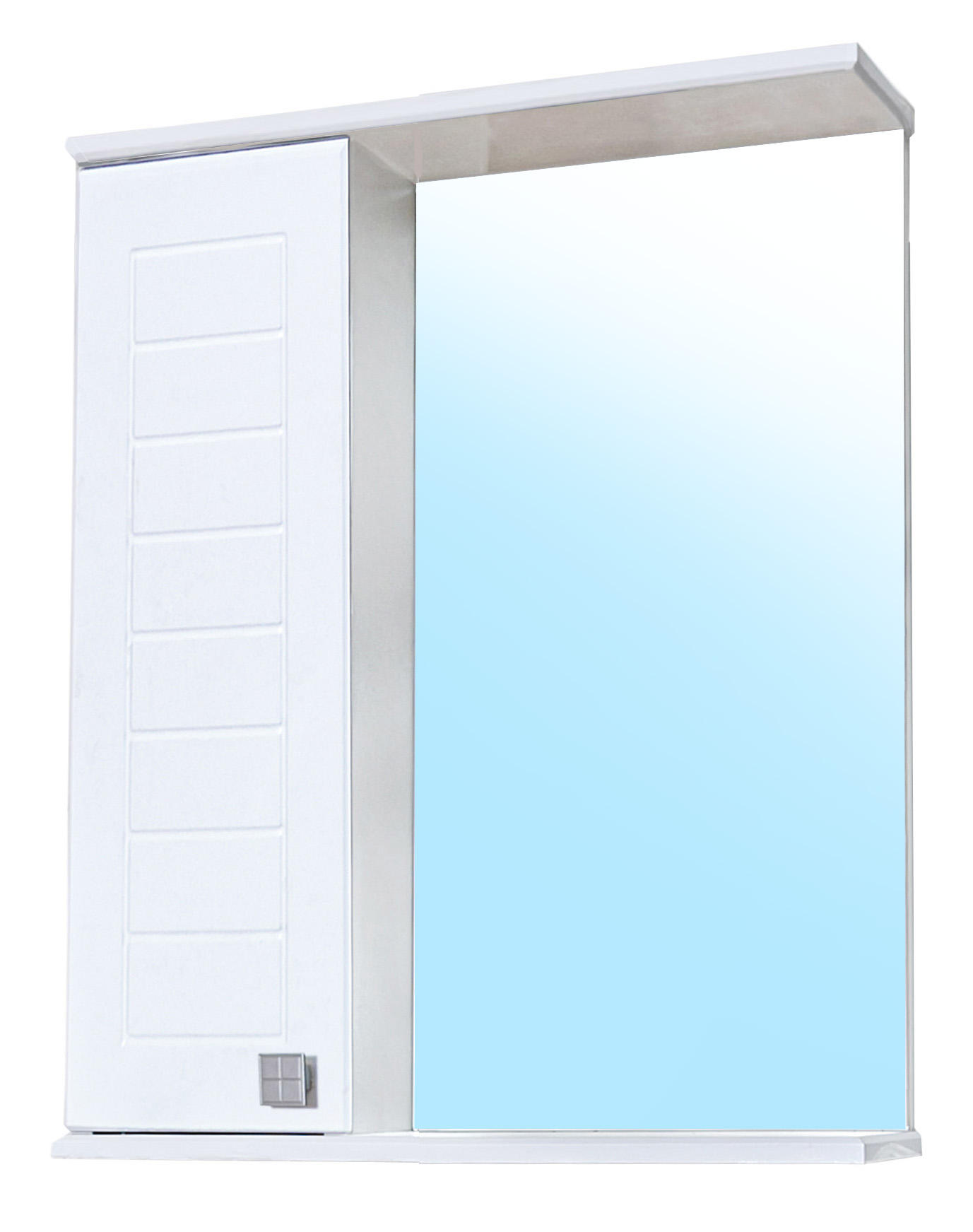 12 Зеркальный шкаф КВАДРО 600 (левое)