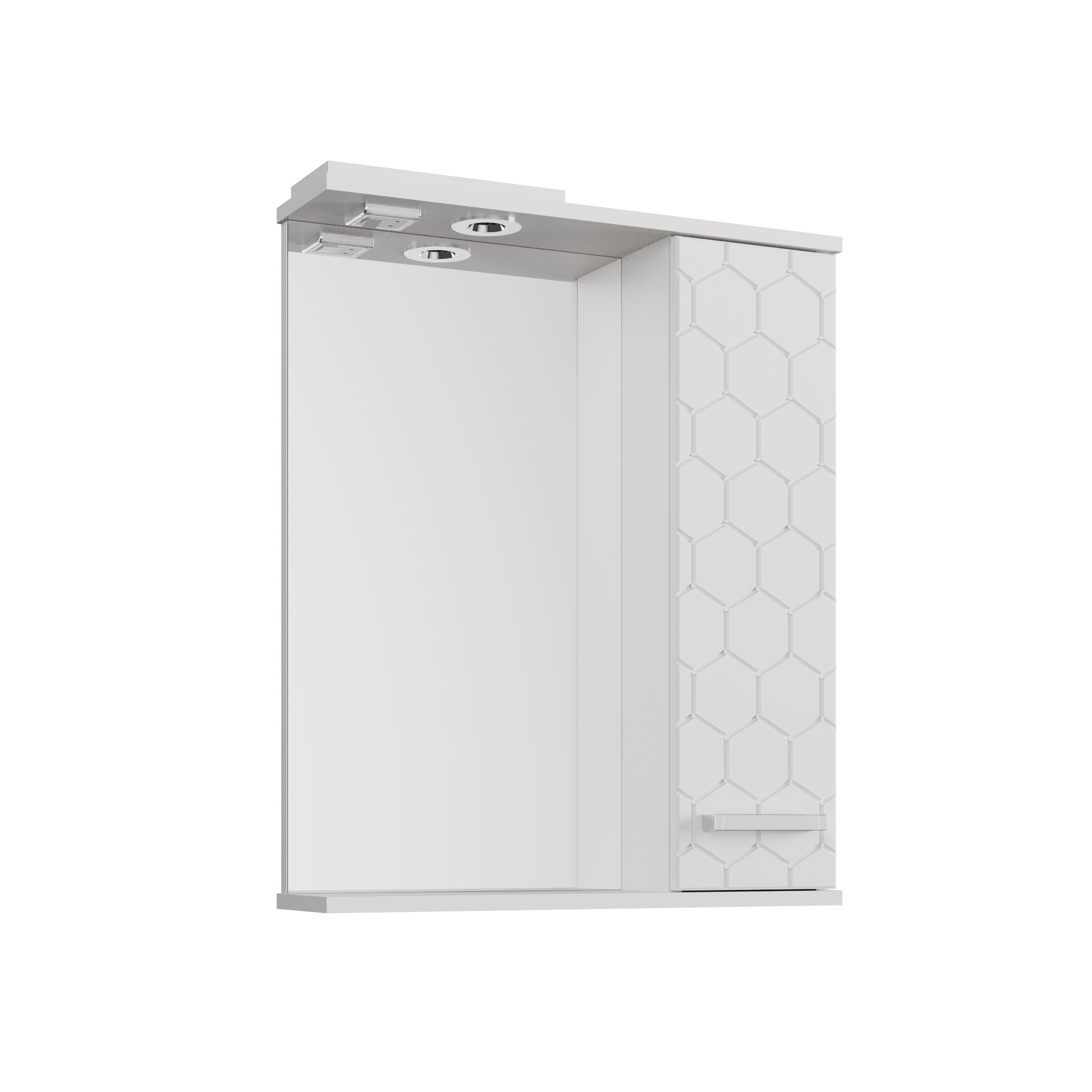 Зеркальный шкаф Сота (50 (Белый) Правый)