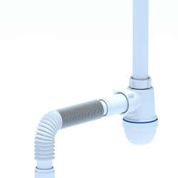 Сифон Ани 1 1/4 с гибкой трубой 40*40/50 (30шт.) С1015