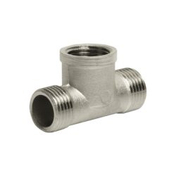 Тройник латунный 15Нх15Вх15Н никель
