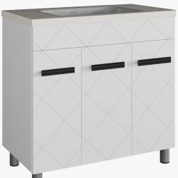 Тумба Сота (80 3 двери (Белый) под Como 80)