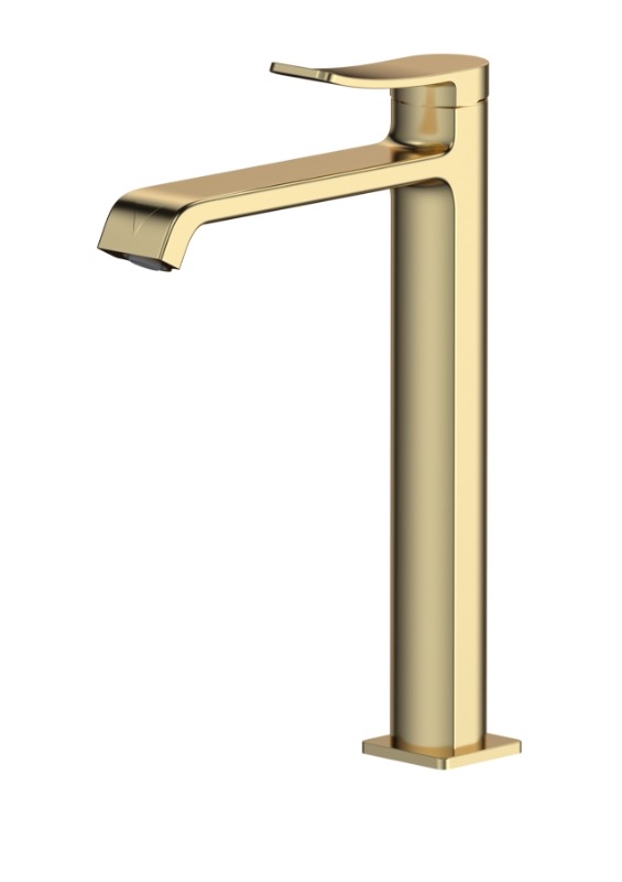 29 Смеситель для умывальника высокий (золото) СВ3229