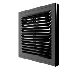 Решетка вентиляционная Р сетка разъемная 150х150 пластик Black ERA