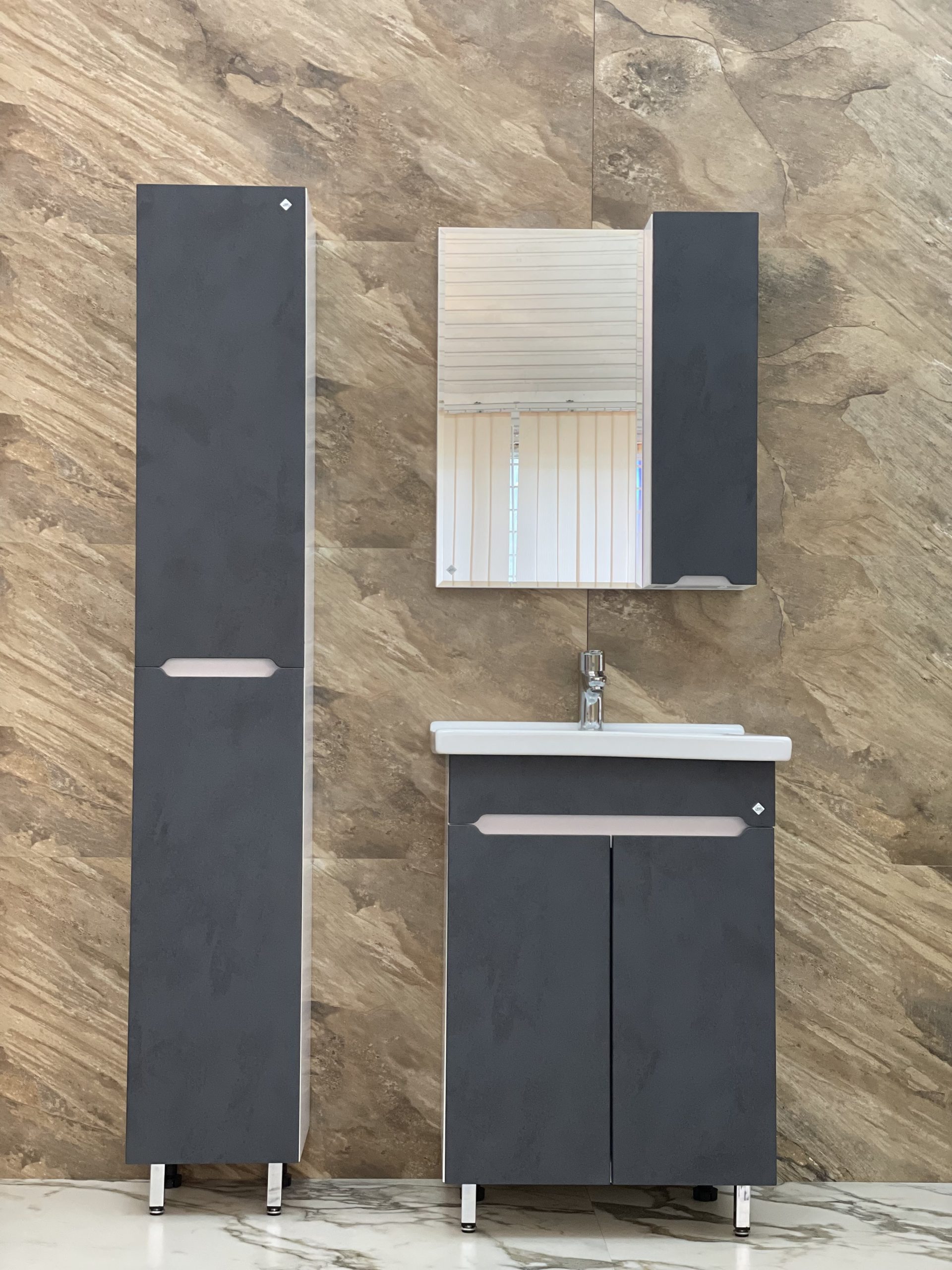 4 Пенал  "Уран 300" Графит 2 створки