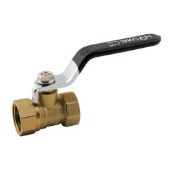 Кран шар 40 г/г 1 1/2 ручка черная ЭКСАН