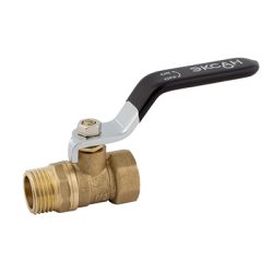 Кран шар 40 г/ш 1 1/2 ручка черная ЭКСАН