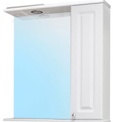 17 Зеркальный шкаф Наталия  750 С (Белый) левый VERSAL