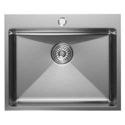 Мойка настол.монтаж 60х50 (3,0) вып 3 1/2 MIXLINE PRO 22см с сифоном (сатин)